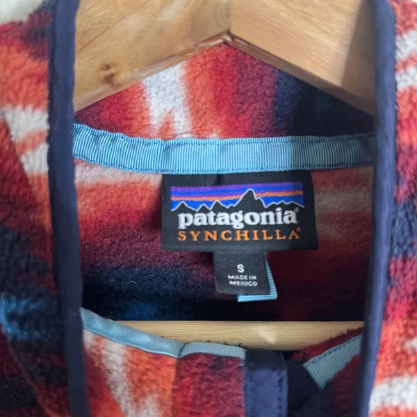 Patagonia Pullover Womens Synchilla Snap-T Wild Desert Aztec Pattern Size S - Image 7