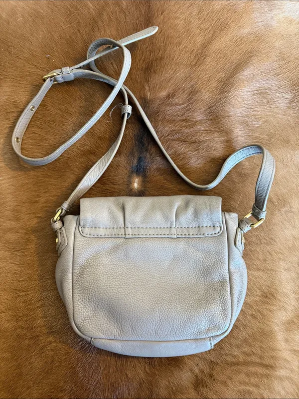 Marc by Marc Jacobs Crossbody Bag Grey Taupe Leather - Image 5
