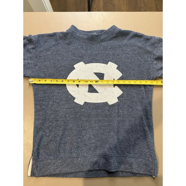 Bottom Drawers Sweatshirt Women M Blue White UNC North Carolina College Pullover - Image 4