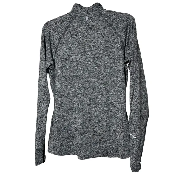 Nike Dri-FIT Pullover Women's Med Gray 1/4 Zip Running Top Thumbholes Athletic - Image 3