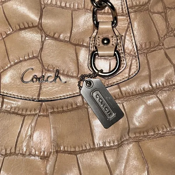 Coach Ashley Croc Embossed Bag - Image 8