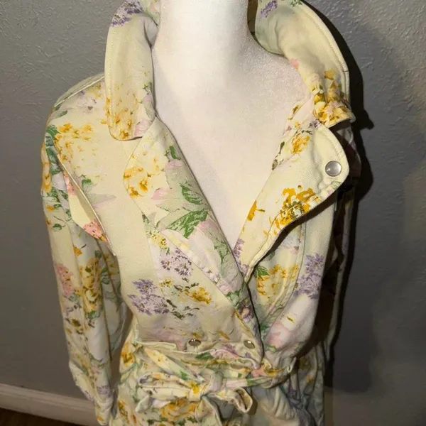 For Love & Lemons Chamomile Denim Romper Size Large - Image 3