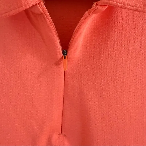 Adidas Coral Fitted Short Sleeve Polo Shirt size L - Image 3