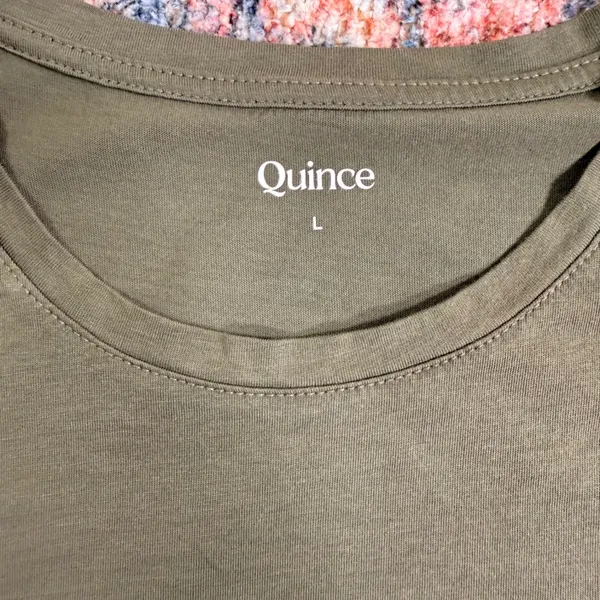 Quince Women Olive Green Cotton Modal Muscle Tank Top‎ Size L JDAVN01 - Image 5