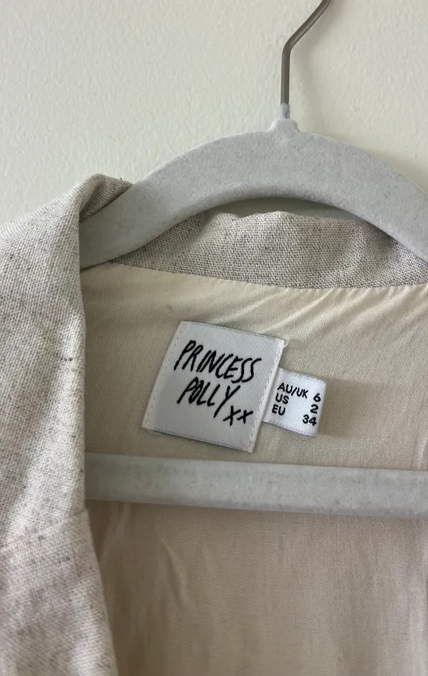 Princess Polly Turin Romper Beige - Image 3
