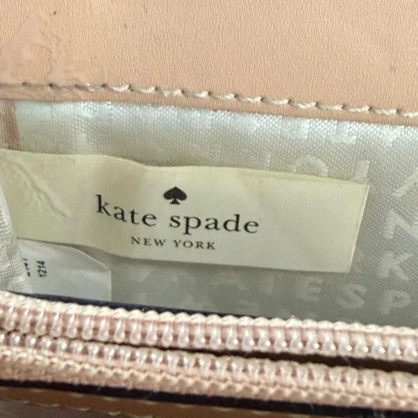 Kate Spade Wallet Womens One Size Pink Leather Zip Around Logo Continental - Image 11