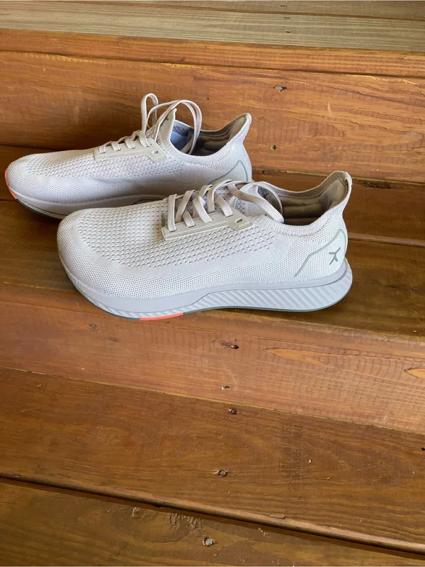 Flax Women’s Pink Knit Lace-Up Athletic Sneakers - Image 12