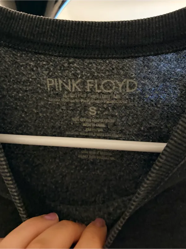 Pink Floyd Black Crewneck Sweatshirt with Prism Graphic - Image 3