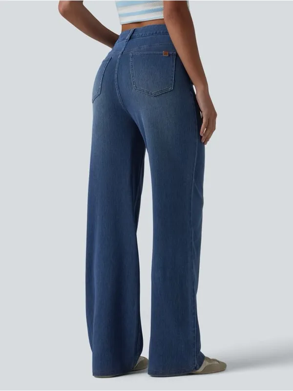 Halara Flex High Waisted Sculpted Lift Straight Leg Jeans Blue XS NWT - Image 2