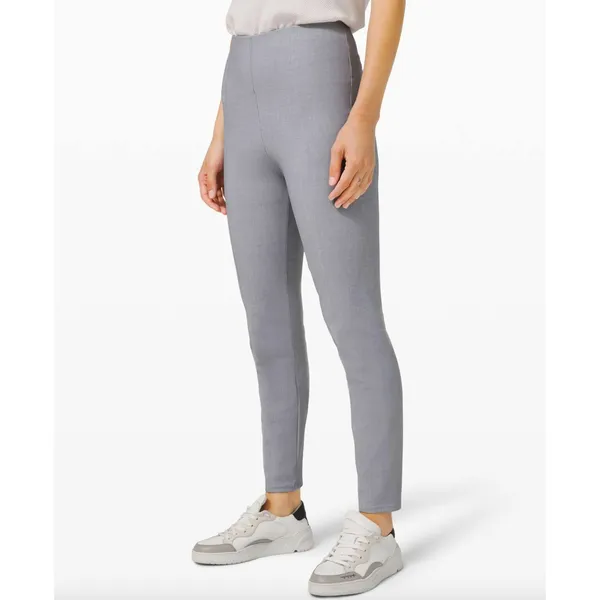 Lululemon Here to There High Rise 7/8 Pant Crosshatch Texture Magnet Grey US 4 - Image 4
