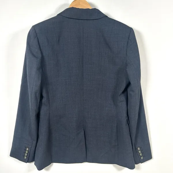 Banana Republic Wool Blazer Women's Preppy Business Casual Jacket Blue Size‎ 6 - Image 3