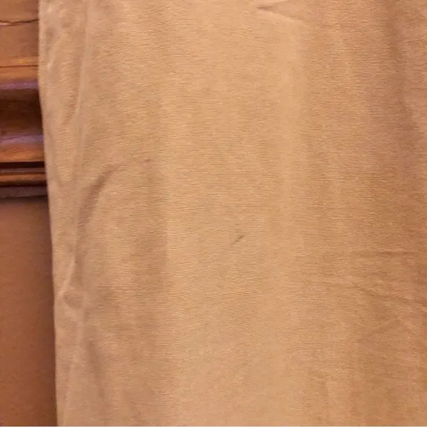 Talbots Linen Blend Button Front V Neck sleeveless Dress‎ Tan 4 Petite - Image 6