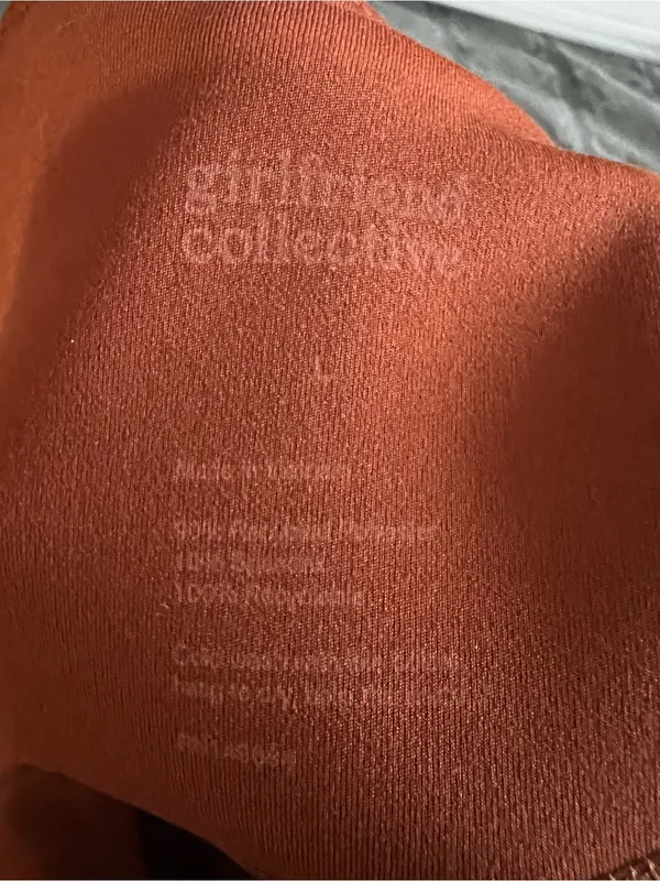 Girlfriend Collective Hi Rise Full Length Sedona Terracotta Activewear‎ Leggings - Image 8