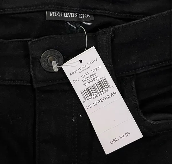American Eagle Outfitters Ripped Black Jeans - Image 3