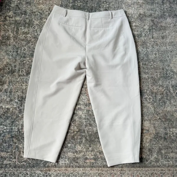NWT Abercrombie & Fitch Sloane Pant Barrel Pleated Tapered Ankle Trouser 34 18R - Image 3