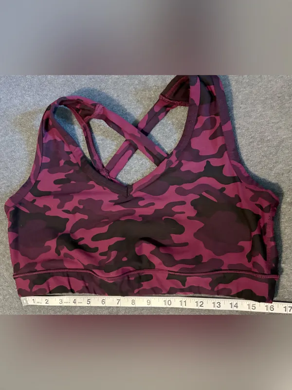 Torrid Active Plum and Black Camo Sports Bra Size 2X - Image 3