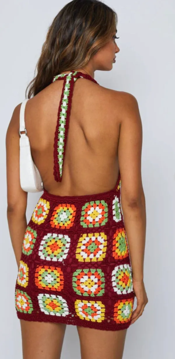 Mini Crochet Dress - Image 3