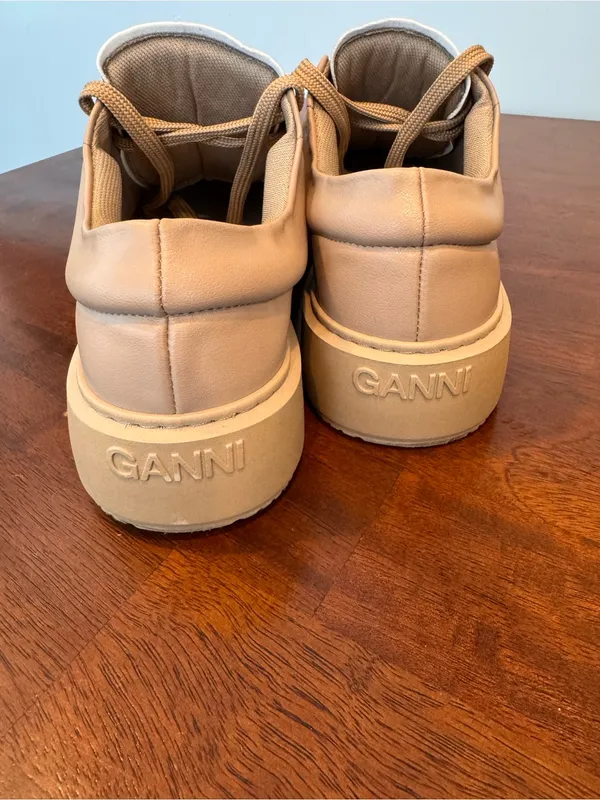 Ganni Sporty Mix Cupsole Platform Sneaker Size 7.5 - Image 3