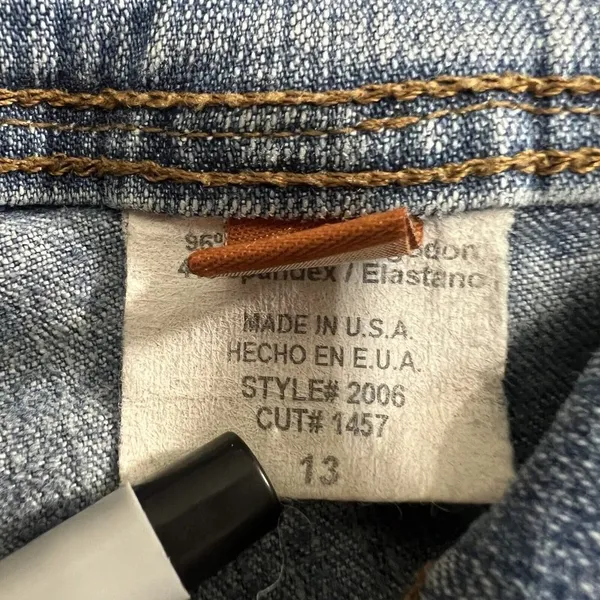Vintage Y2K Flare Jeans Womens‎ Juniors 13 Hammer Made USA Low Rise 90s - Image 10