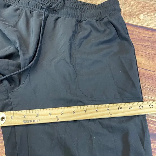 Pro Player XL Black Windbreaker Style Joggers Ankle Pull Up Retro - Image 8