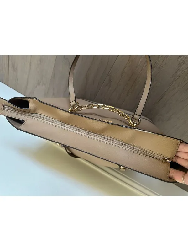 Michael Kors Tan Leather Jet Set Chain Tote Bag - Image 7