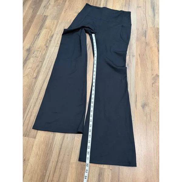 Freely Black‎ Flare Leggings XL High Rise Yoga Pants Stretch Pockets - Image 6