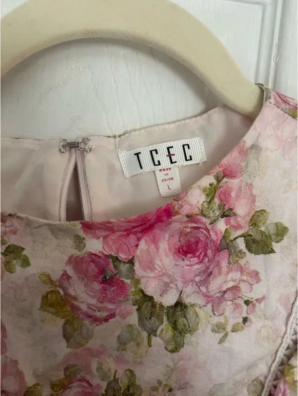These Three Boutique Ruffle Dress Pink - Image 5