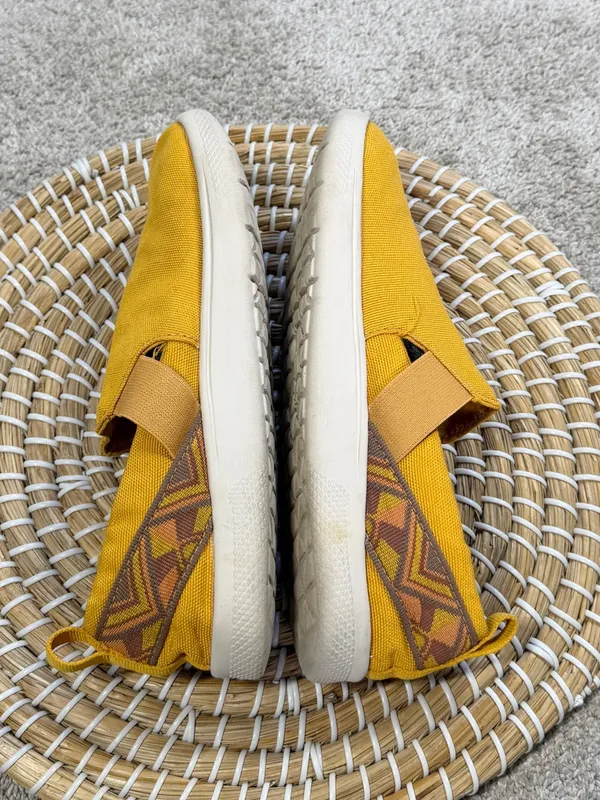 Teva Women’s Voya Slip On Shoes Flat Lightweight in Yellow Sunflower 7 - Image 7