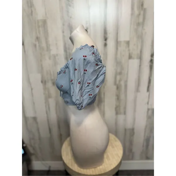 Blue crop top Blue Size M - Image 3