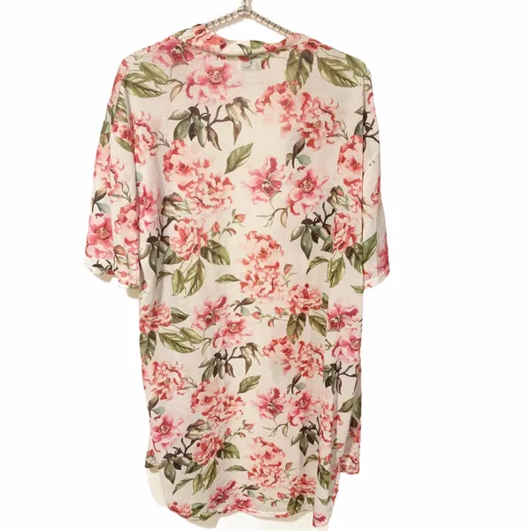 Show Me Your Mumu‎ One Size Brie Pink Floral Polyester Robe - Image 7