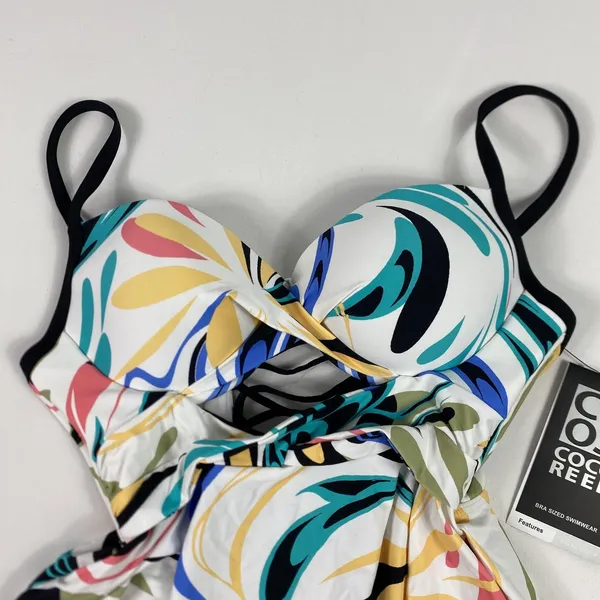 Coco Reef Tankini Top Womens‎ 32/34C White Icon Twist Underwire Swimwear - Image 4