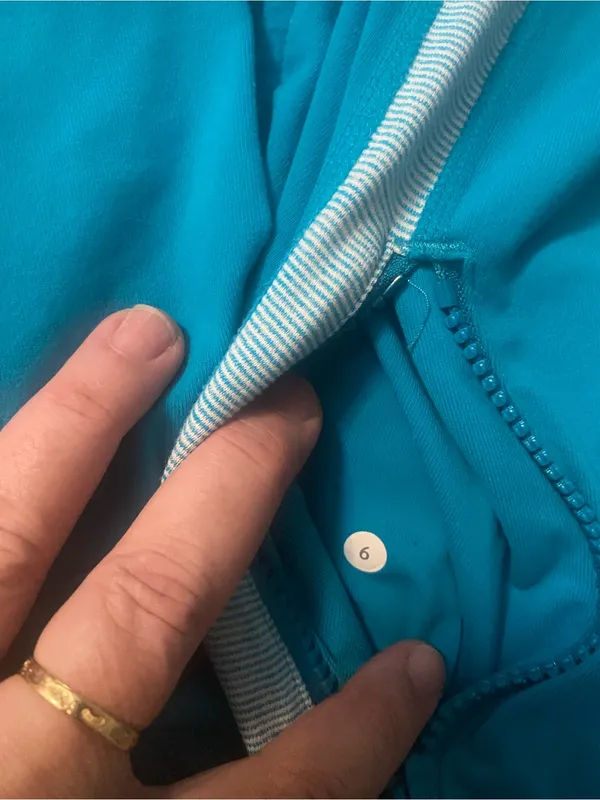 Lululemon Teal Define Jacket with Reflective Stripes - Image 7