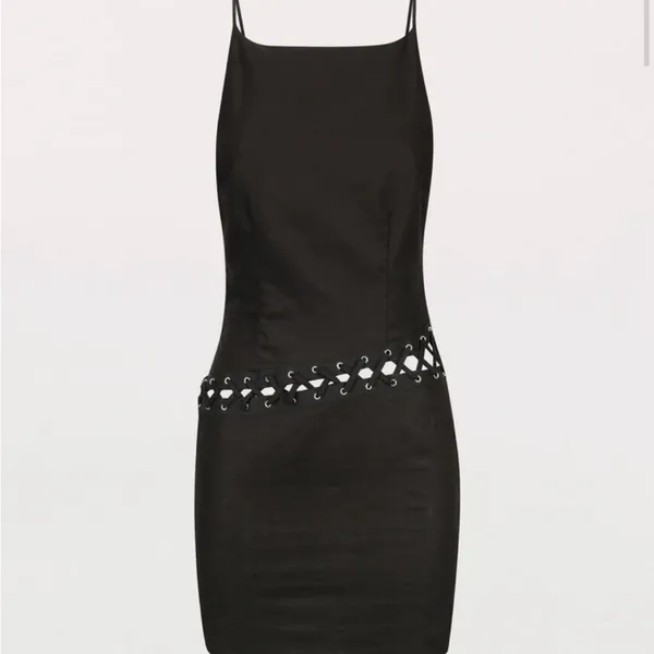 Peppermayo Black Studded Mini Dress - Image 2