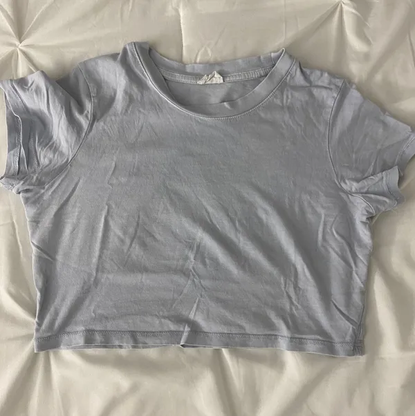 Cotton On Baby Blue Crop Top - Image 2
