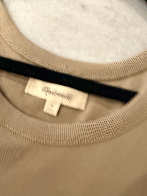 NWOT Madewell Size L Tan Brown Thin Strap Ribbed Supima Racerback Tank Top - Image 8