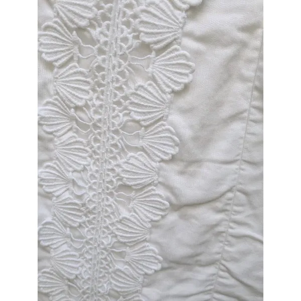Lilly Pulitzer Women's Sheath Dress Railee Resort White Floral Cross Eyelet S 6 - Image 3