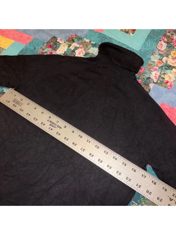 ZARA Girls Large Black Turtleneck Sweater Size L - Image 6