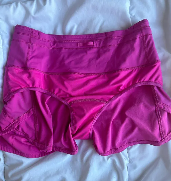 Lululemon Sonic Pink Speed Up Shorts - Image 4