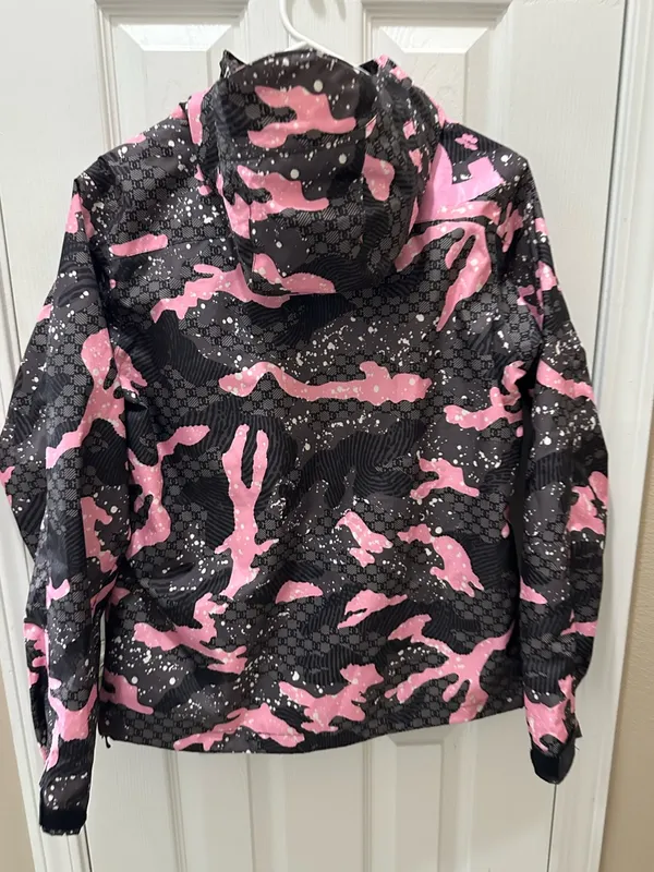 DC Snow ski Jacket size XS pink gray camo - Image 11