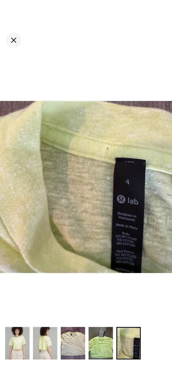 Lululemon Relaxed Cropped Crewneck T-shirt - Image 5