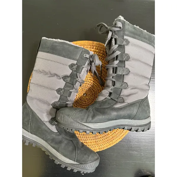Timberland‎ Mount Hope Waterproof Winter Boots Gray Black A11SN Womens 10 - Image 2