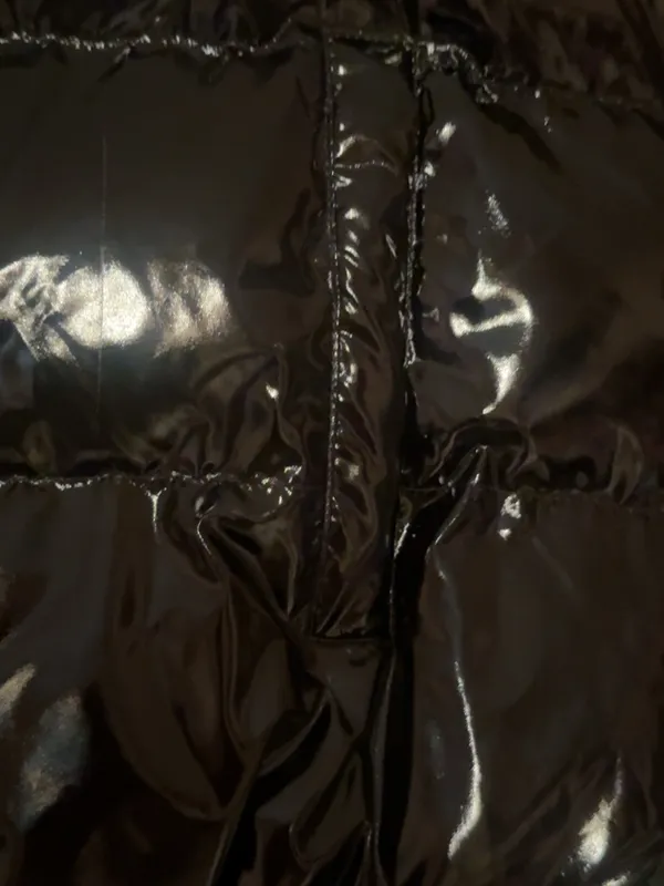 TCEC Shiny Black Quilted Puffer Vest - Image 2