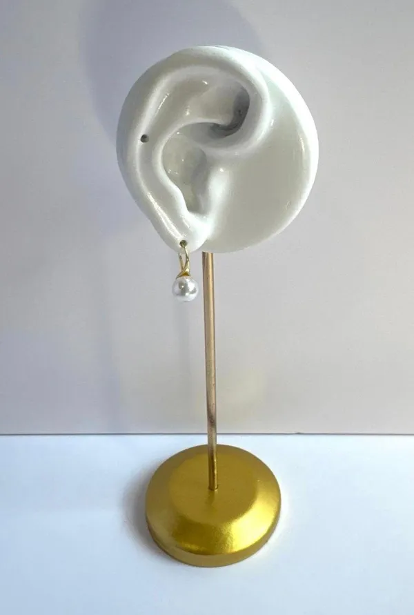 Elegant White Pearl Dangle Drop Earrings for Women,Pearl Earrings - Image 5