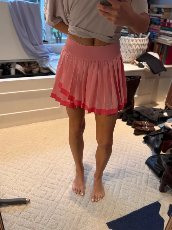 Aerie OFFLINE Pleated Tennis Skirt Pink Two Tone Size XS - Image 2