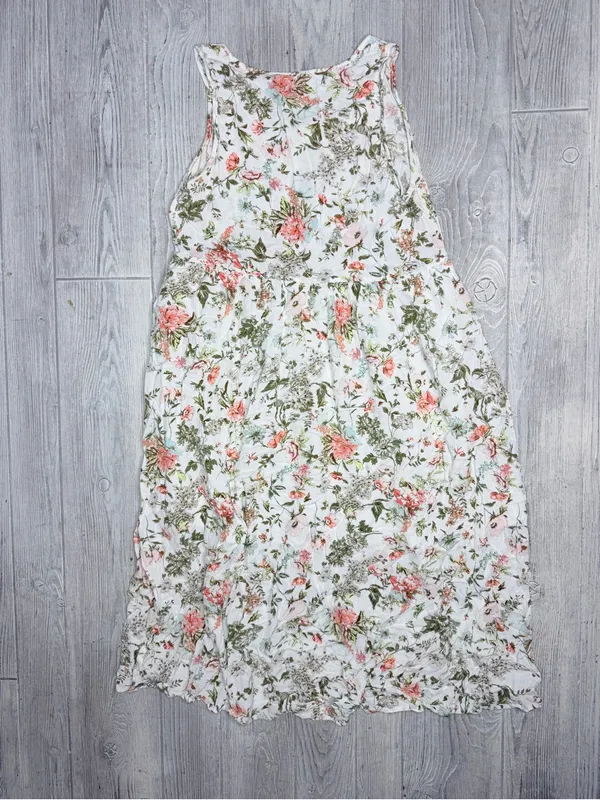 Frye floral boho maxi sleeveless tank top dress size xl with button front - Image 5
