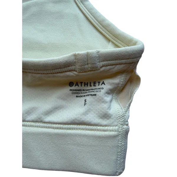 Athleta Mint Racerback Sports Bra Size Small Medium Support Athletic Yoga - Image 4