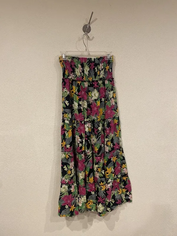 Lulus Tropical Trends Skirt Womens XS Multicolor Floral Smocked Maxi - Image 5