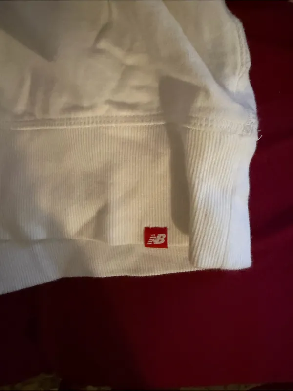 New Balance Women's White Cowl Neck Pullover - Image 3