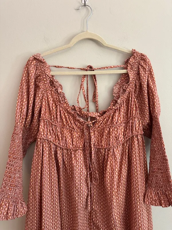 Free People Star Dip Mini Dress - Glass Roses Combo - Image 9