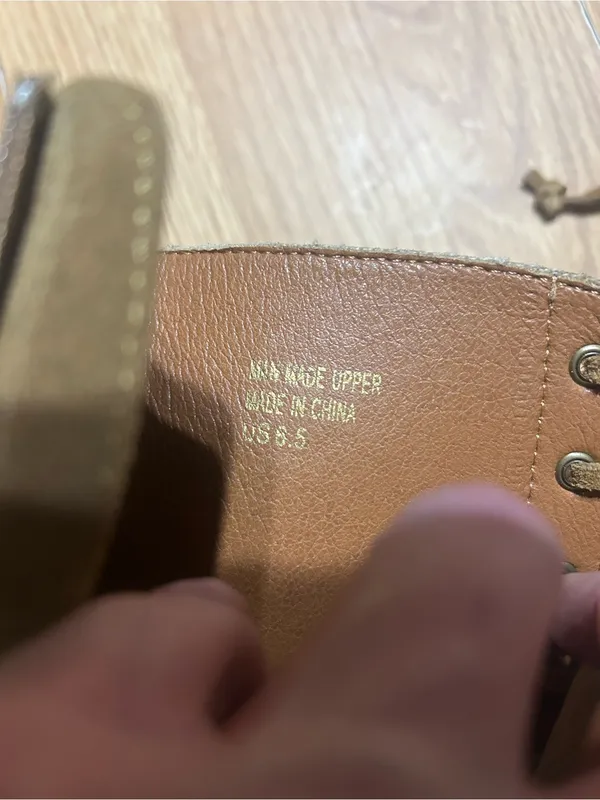 INA Mi.im Tan Suede Lace-Up Chunky Heel Ankle Boots - Image 11